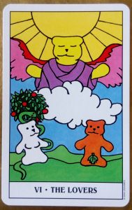 The Lovers from the Gummy Bear Tarot