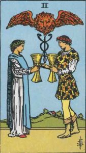 Two of Cups in the Rider-Waite-Smith